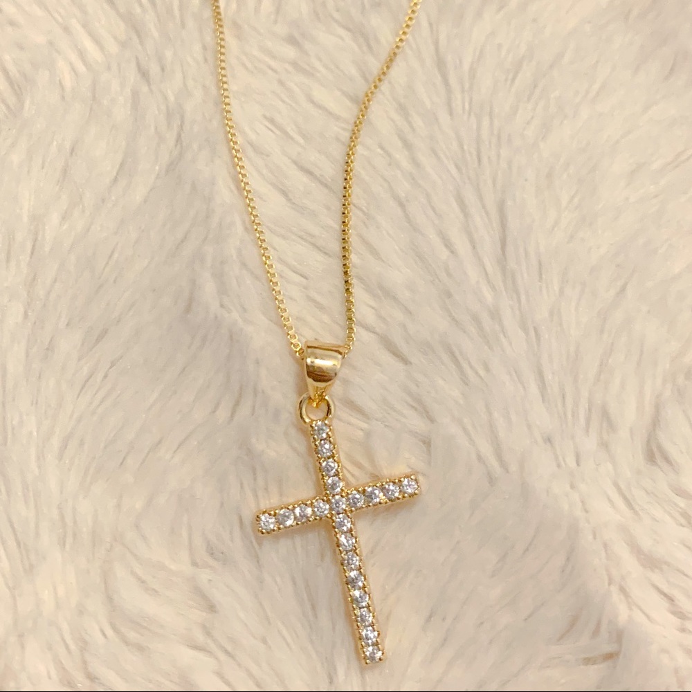 Cross Necklace | 14k Gold Filled - Picture 2 of 5